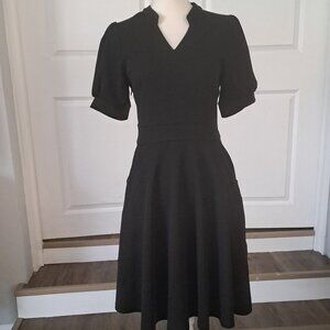 Mokayee Short Sleeve V-Neck Fit and Flare A-Line Dress with Pockets  Sz Med NWT